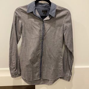 Theory women’s collared button down size Petite